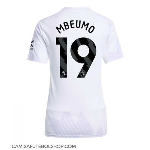 Camisa de time de futebol Manchester United Bryan Mbeumo #19 Replicas 2º Equipamento Feminina 2025-26 Manga Curta